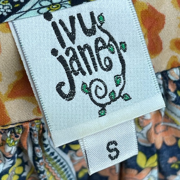 Ivy Jane size small colorful boho blouse - Picture 5 of 6